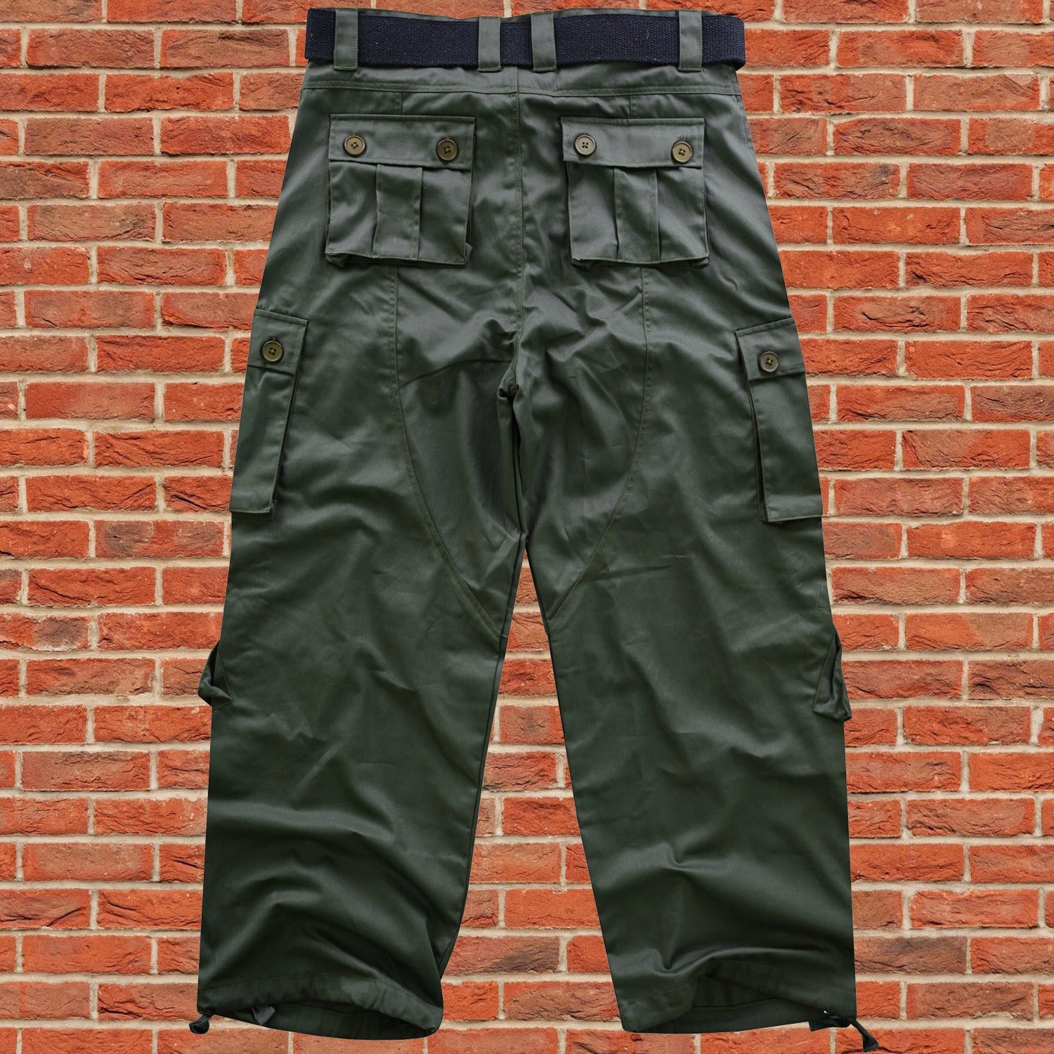 AKARMY Men's Cotton Casual Military Army Camo Combat Work Cargo Pants with 8 Pockets