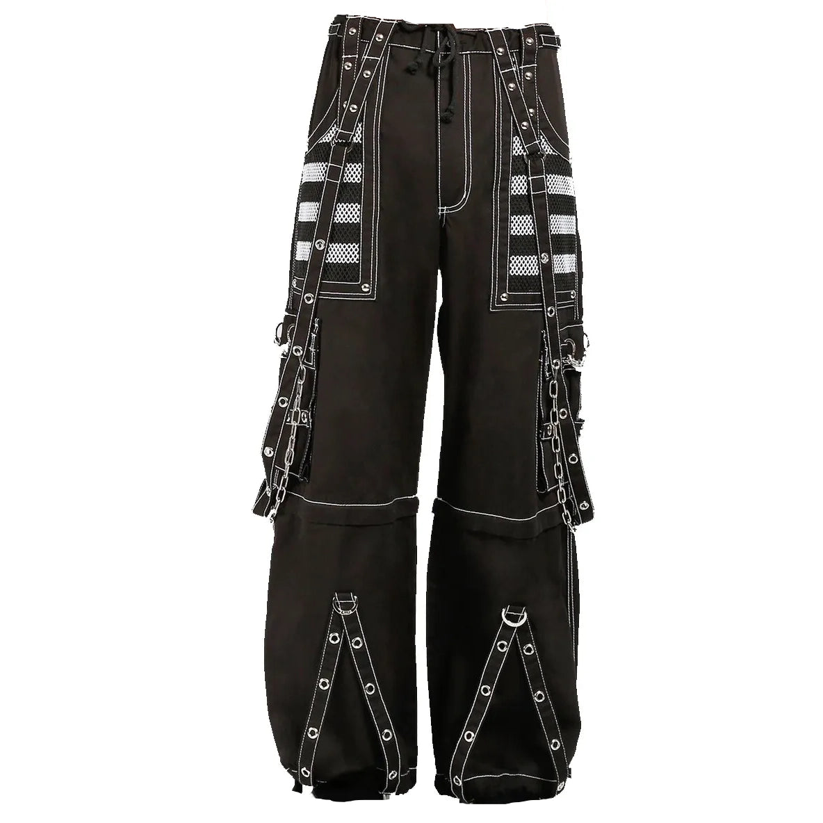 Gothic Extreme Bondage Skater Gothic Punk Rocker Cyber Goth Steampunk Biker Pant