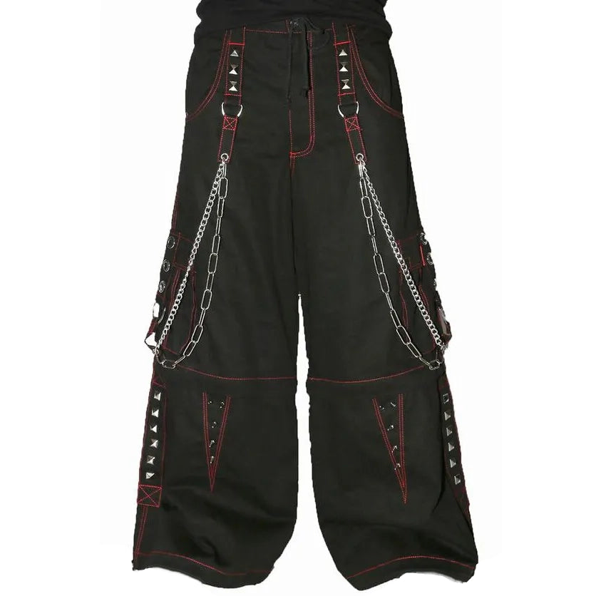 Gothic Extreme Bondage Skater Gothic Punk Rocker Cyber Goth Steampunk Biker Emo Black Dagger Trouser Pant Shorts/USA