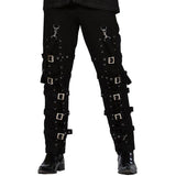 Men's Electra Bondage Rave Gothic Cyber Chain Gothic Jeans Punk Rock Tripp Pants