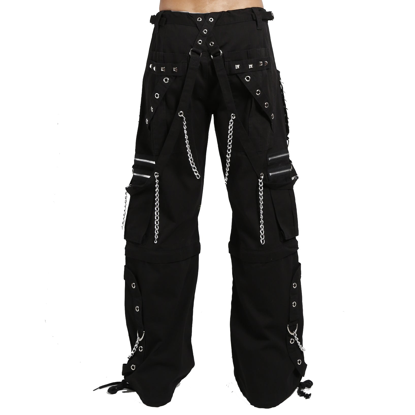 Women's Gothic Bondage Step Pant Rock Hard Trouser Heavy Weight Pant Emo/ Pants