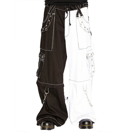 Gothic Bondage Men's Pant Alternative Punk Rock White Emo Trouser Pant Shorts