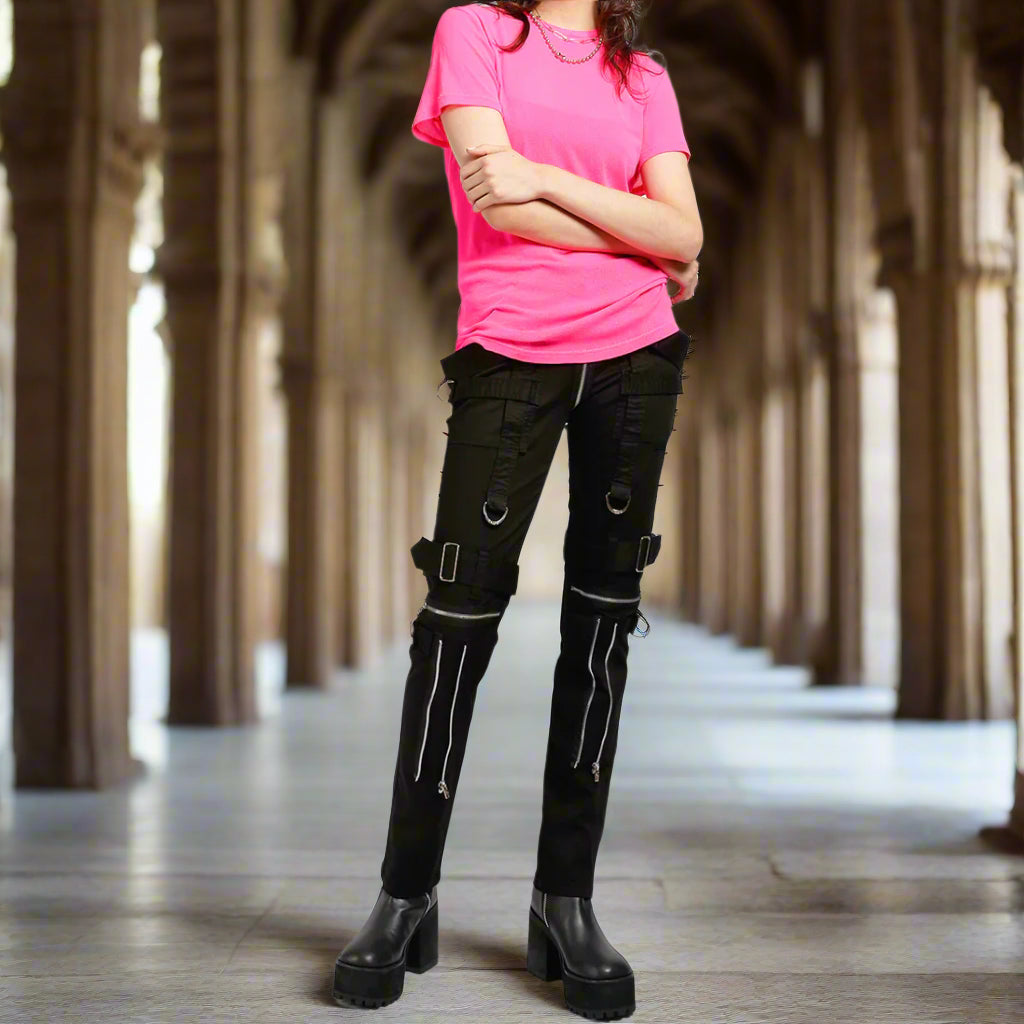 Gothic Bondage Men Pant Alternative Punk Rock Emo Trouser Para Pants