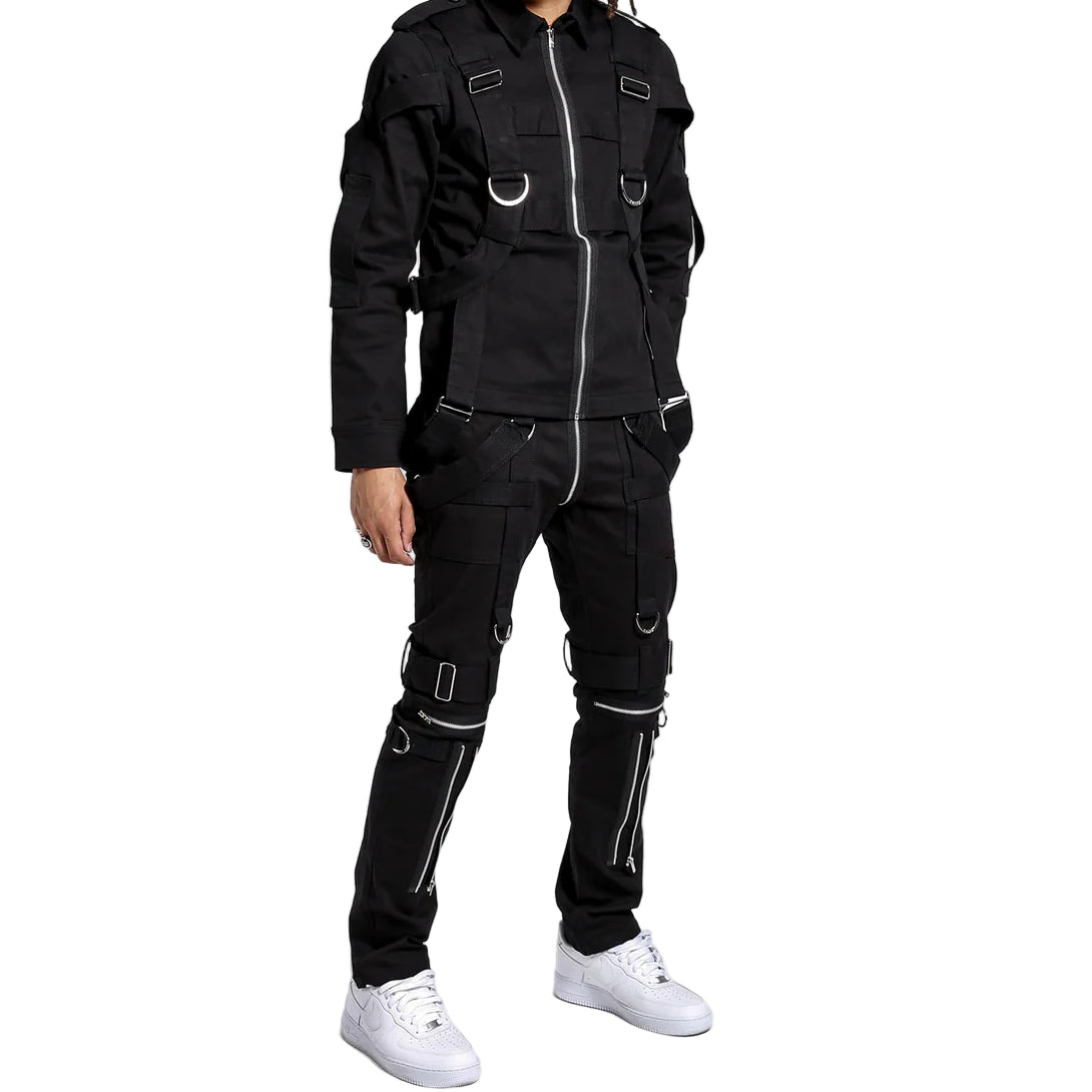 Gothic Bondage Men Pant Alternative Punk Rock Emo Trouser Para Pants