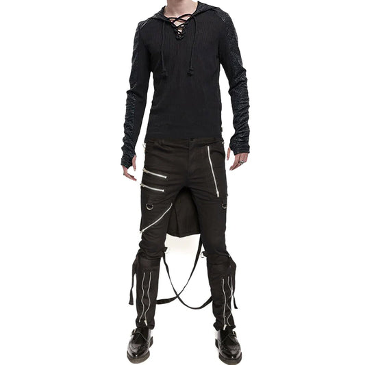 Extreme Bondage Gothic Punk Rocker Cyber Goth Steampunk Biker Pants Emo
