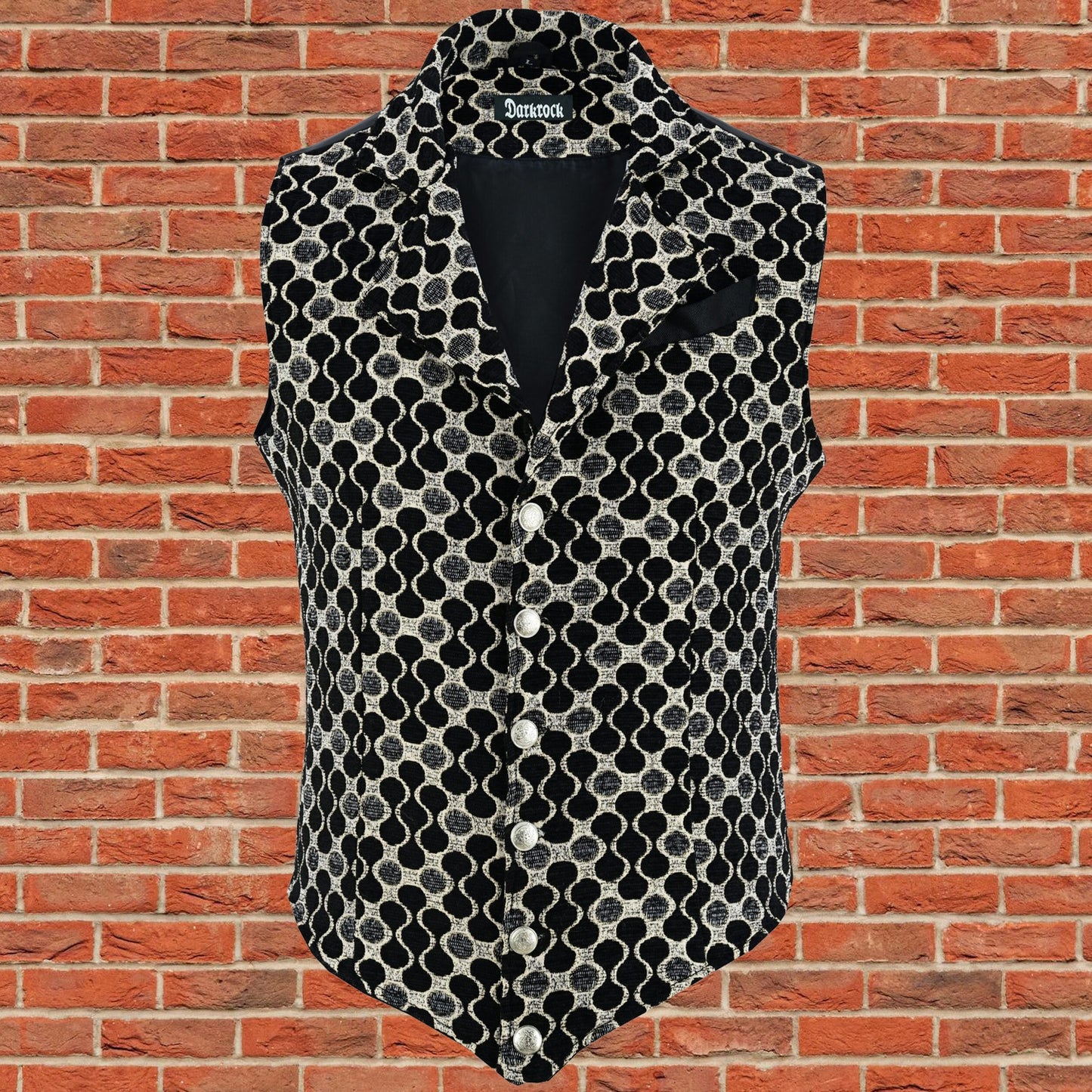 Handmade Gold Men's Victorian Suit Gentleman Vest Steampunk Gothic Waistcoat/Usa