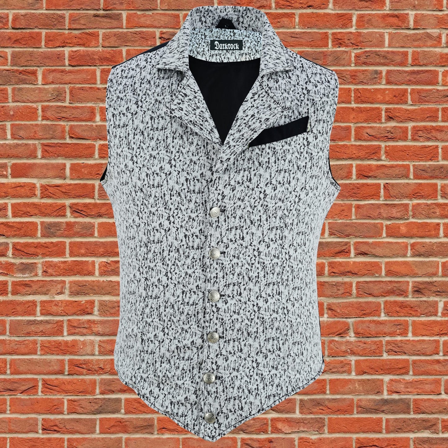 Handmade White Men's Victorian Suit Gentleman Vest Steampunk Gothic Waistcoat/Usa