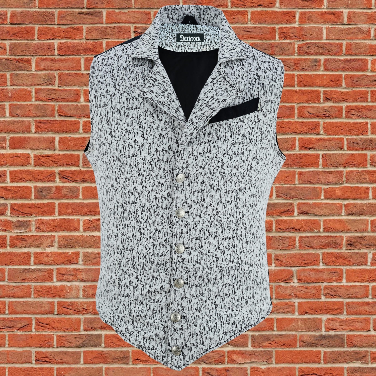 Handmade White Men's Victorian Suit Gentleman Vest Steampunk Gothic Waistcoat/Usa