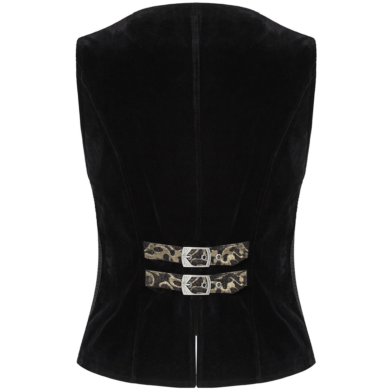 Men's Gothic Waistcoat Vest Gold Paisley Velvet Steampunk Regency/Victorian Suit Vest Steampunk