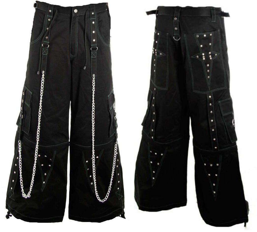 Gothic Men Gothic Cool Cyber Bondage Baggy Pants