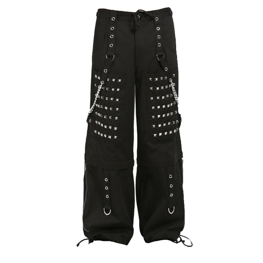 Gothic Men Black Goth Monster Studs Goth Punk Rock Pants
