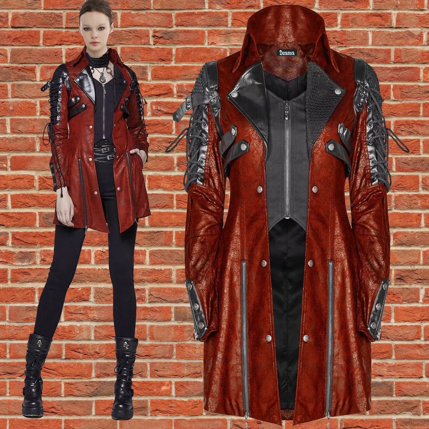 WOMENS POISONBLACK JACKET RED