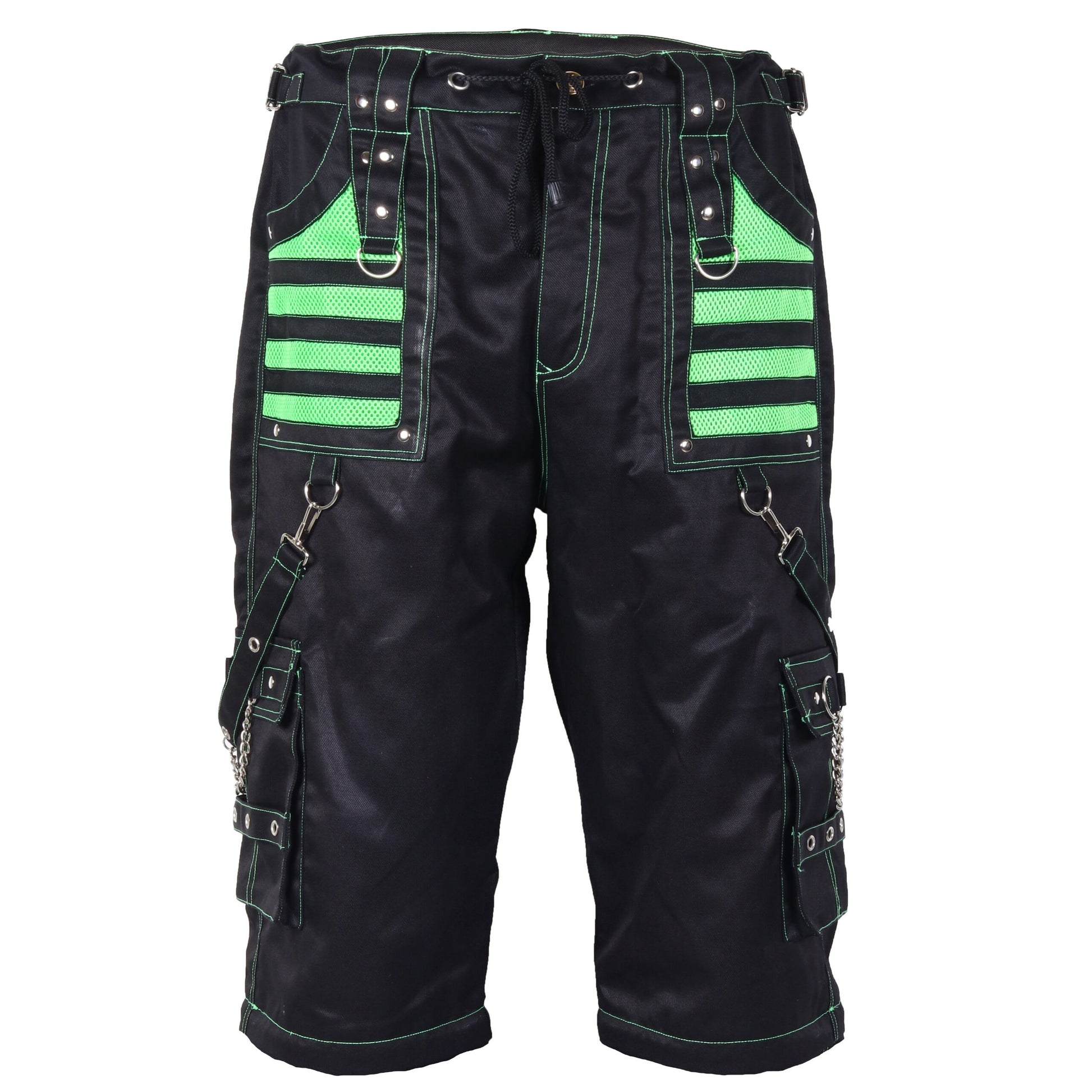 Extreme Bondage Skater Gothic Punk Rocker Cyber Goth Steampunk Biker Shorts