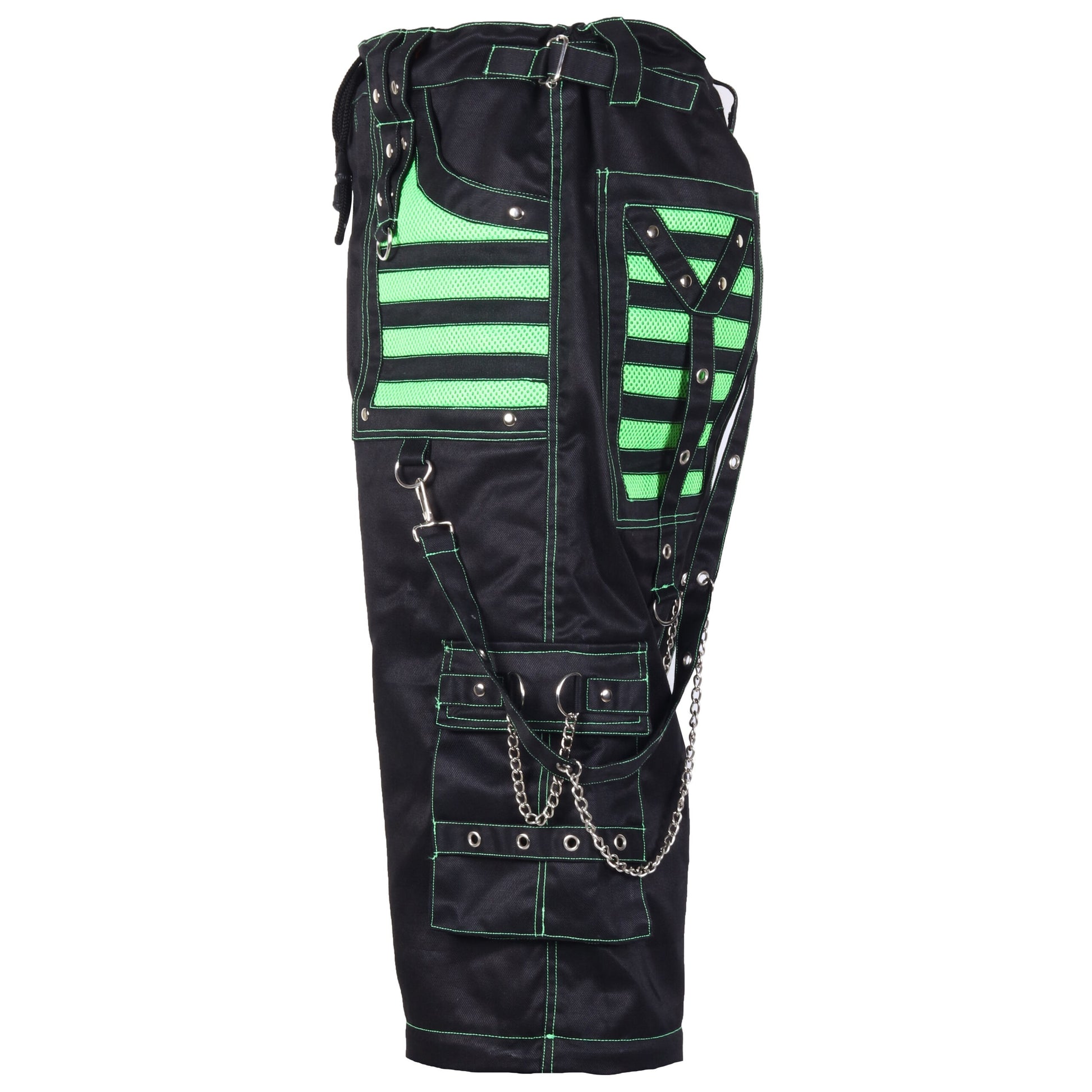 Extreme Bondage Skater Gothic Punk Rocker Cyber Goth Steampunk Biker Shorts