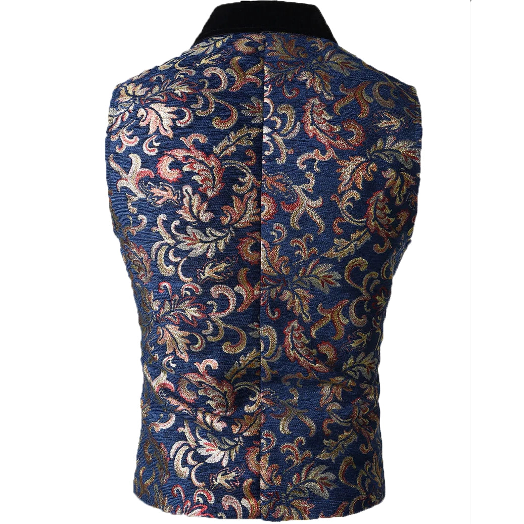 Gothic Men's Victorian Double Breasted Vest Gothic Steampunk Waistcoat