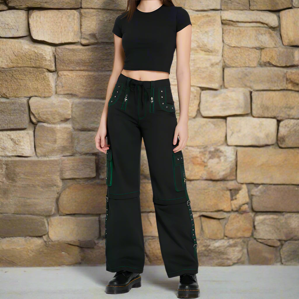 Women’s Bondage Trouser Gothic Transformer Baggy Pants Trouser Emo/USA