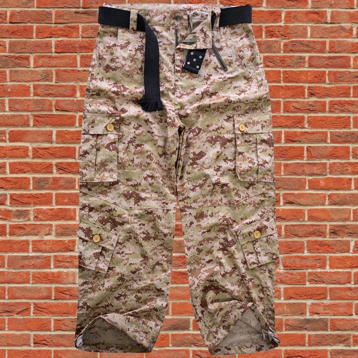 AKARMY Men's Cotton Casual Military Army Camo Combat Work Cargo Pants with 8 Pockets