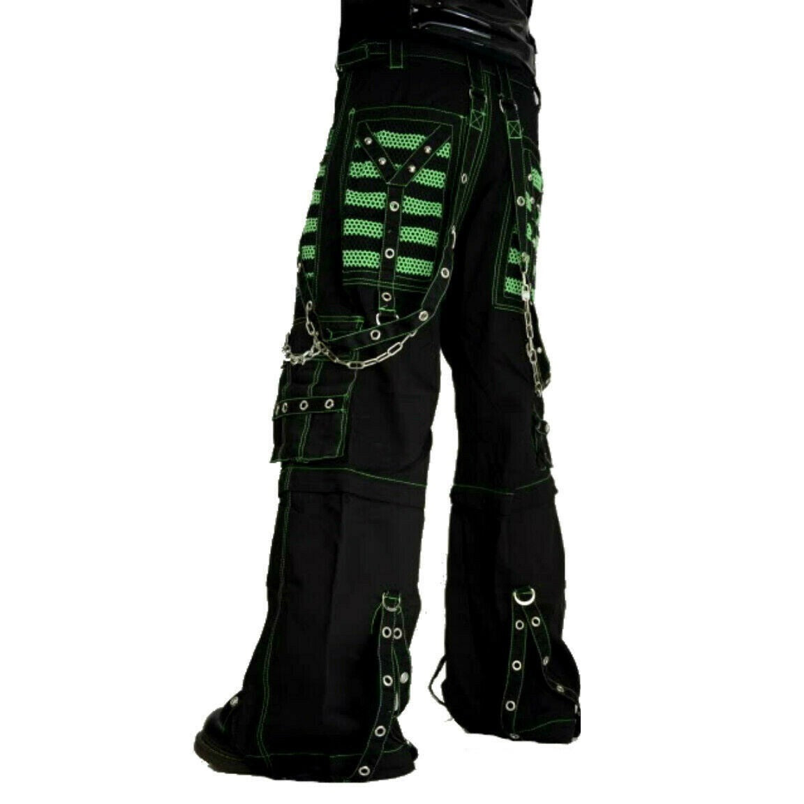 Women's Handmade Extreme Bondage Skater Gothic Punk Rocker Cyber Goth Steampunk Biker Tripp Pant/USA