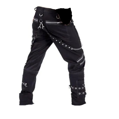 Eyelets Cargo Bondage Gothic Punk Rocker Cyber Goth Steampunk Biker