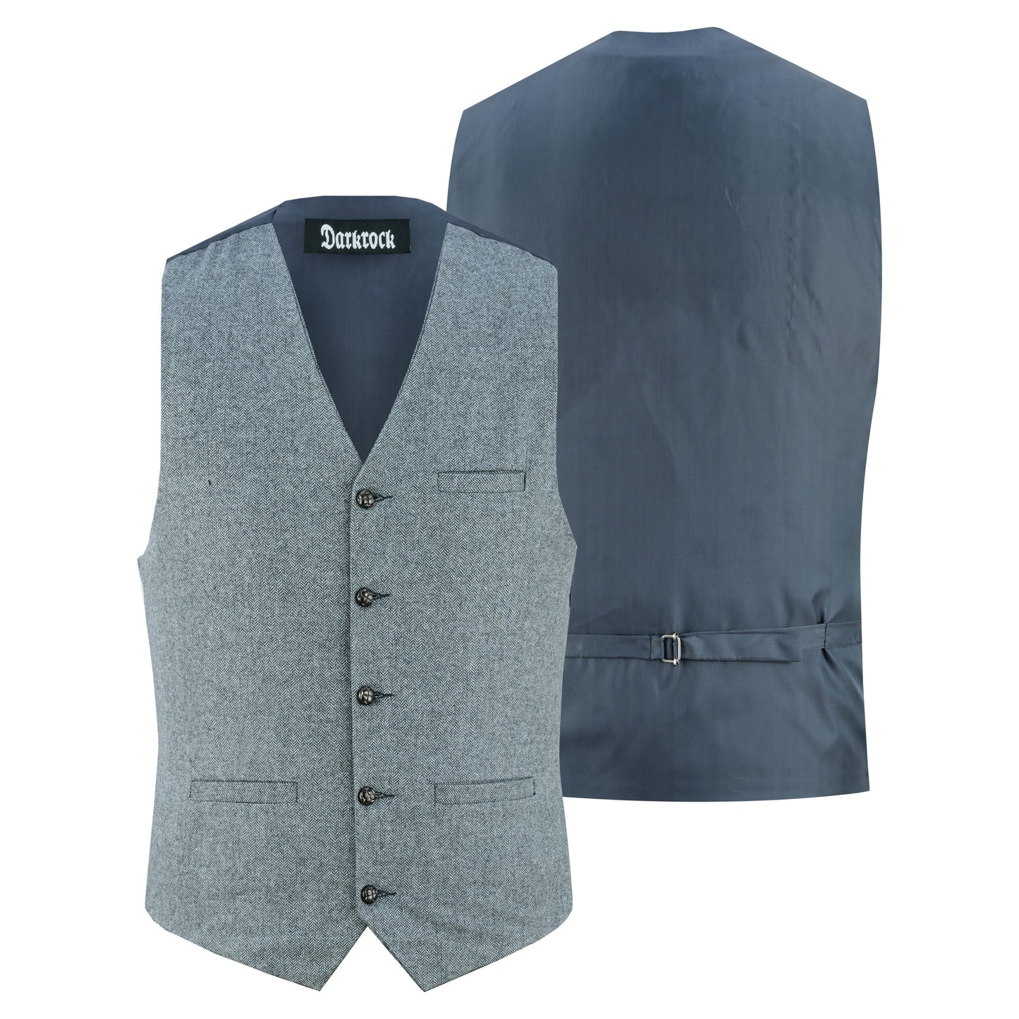 Men Herringbone Wool Blend Tweed Vest Premium Grey Waistcoat Suit Vest V Neck Slim Fit Waistcoat/USA