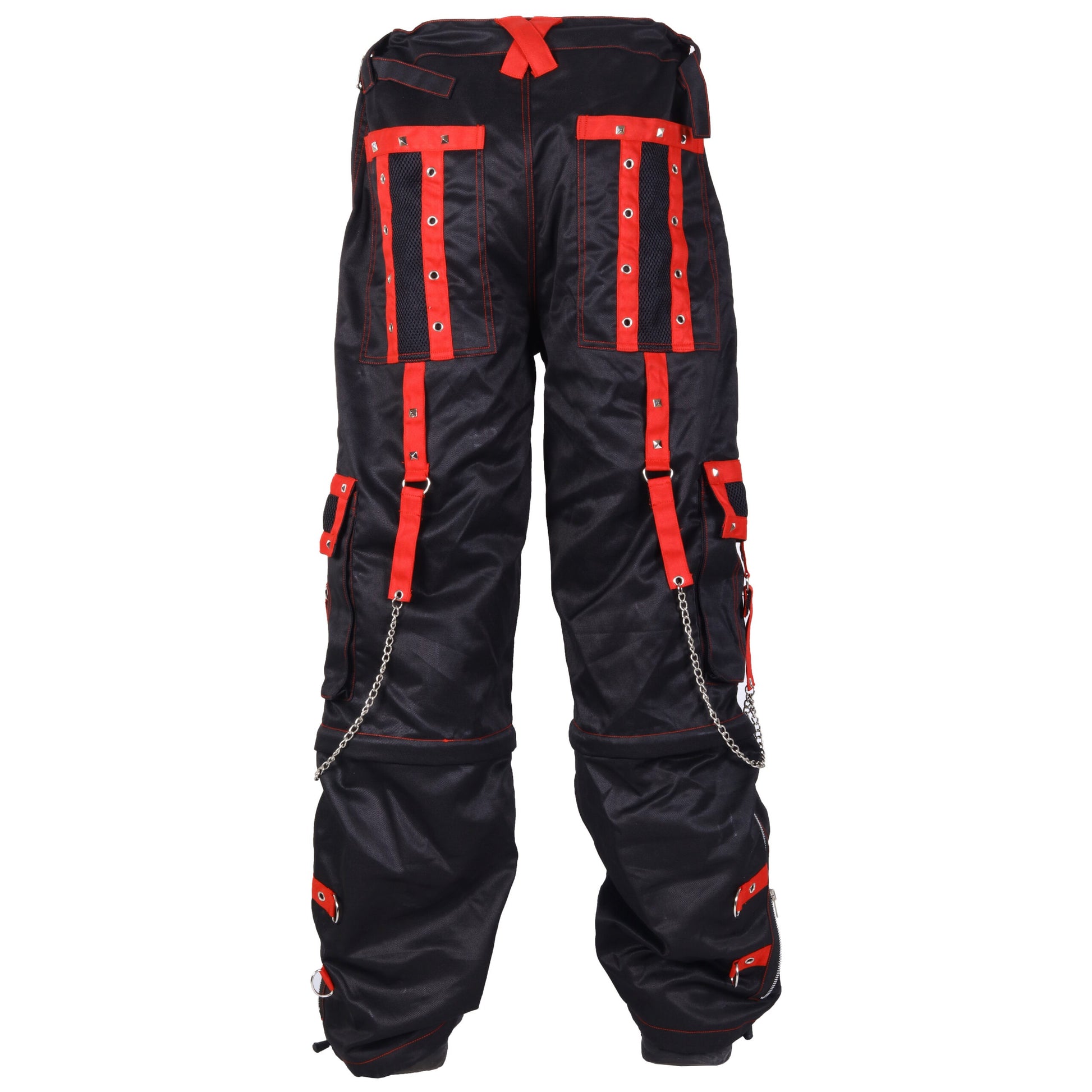 Gothic Men's Handmade Bondage Gothic Cyber Pant Chain Techno Rock Punk Shorts Trouser Pants/USA