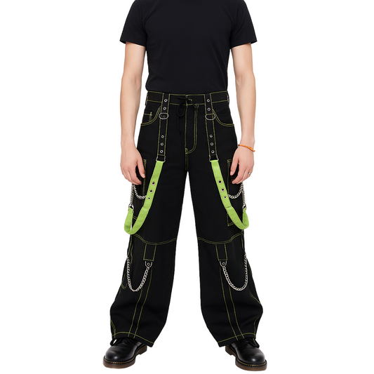 Gothic Bondage Men's Pant Alternative Punk Rock Skater Emo Trouser Pant Shorts