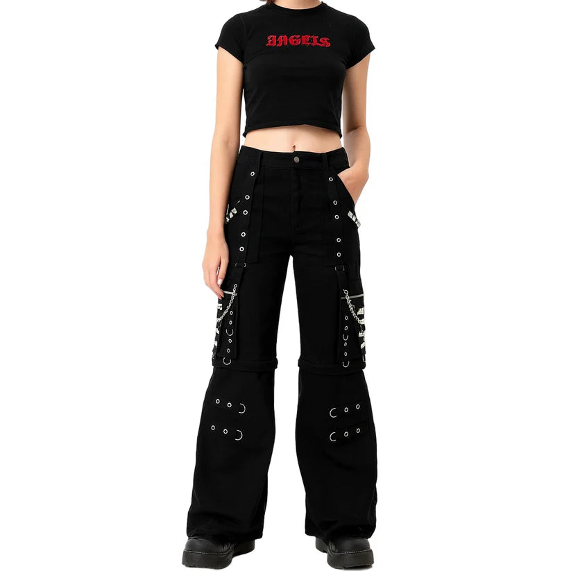 Gothic Bondage Men Pant Alternative Punk Attitude Cyber Rock Emo Trouser Pant Shorts USA