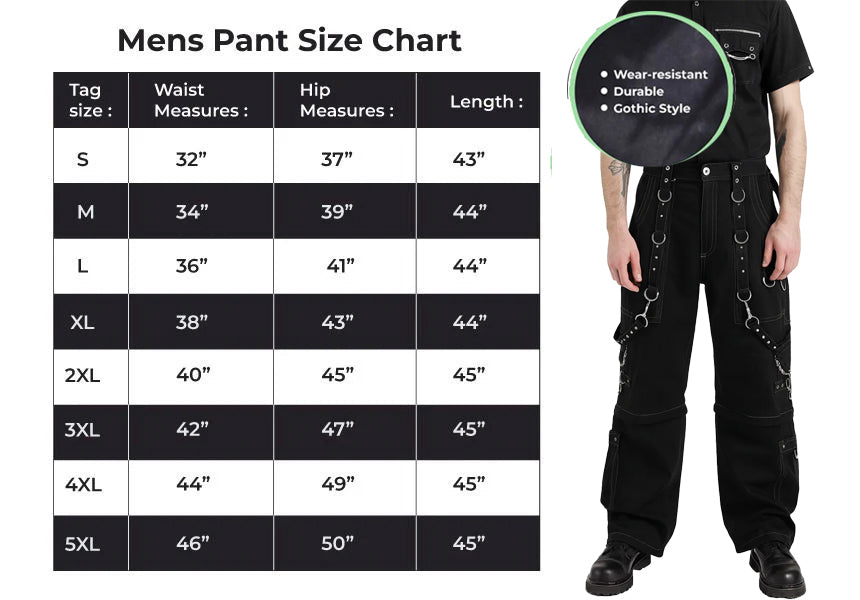 Men Handmade Gothic Bondage Trouser Grey Thread Cyber Pant Punk Shorts Metal Studs Pants/Gothic Pant