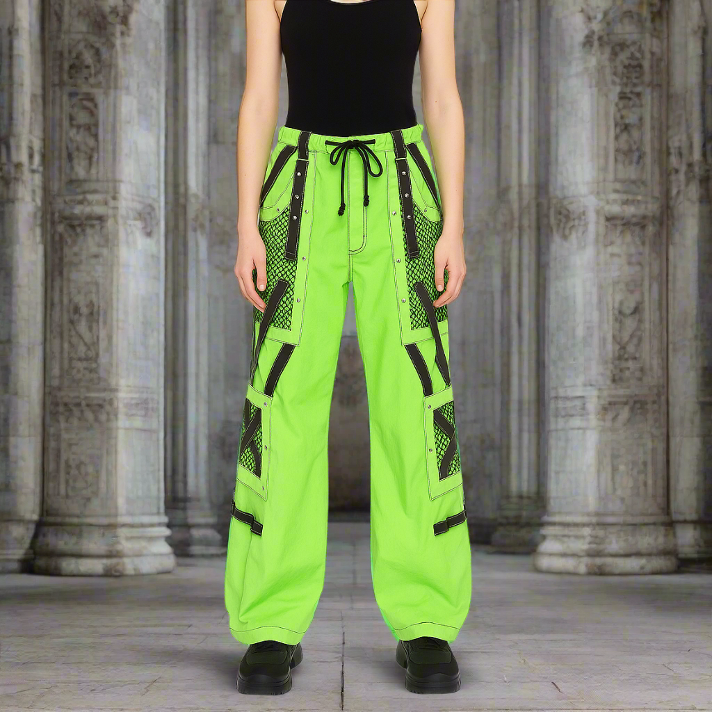 Prime Quality Men Gothic Bondage Pant Alternative Punk Rock Emo Gothic Limelight Symbol Pants/USA