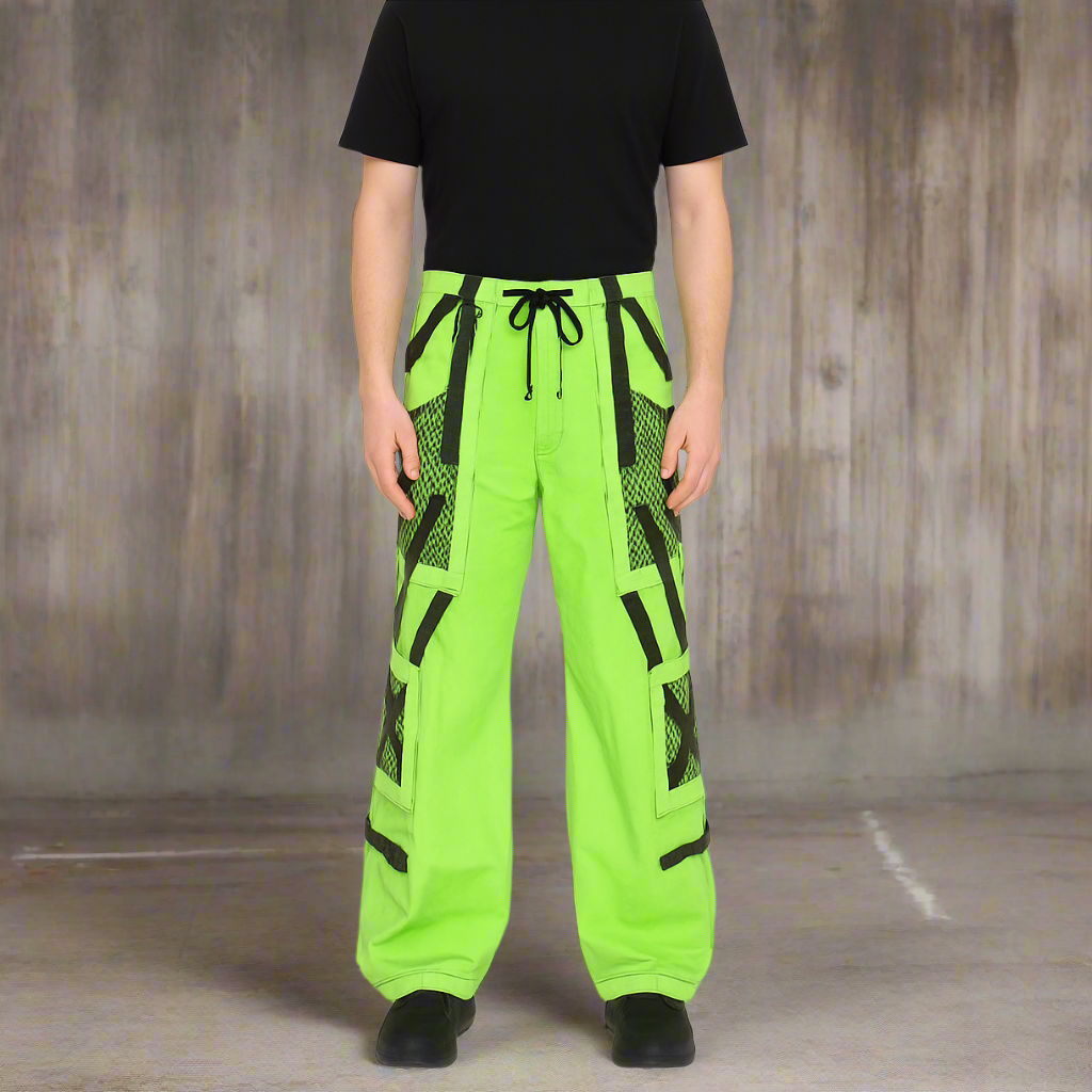 Prime Quality Men Gothic Bondage Pant Alternative Punk Rock Emo Gothic Limelight Symbol Pants/USA