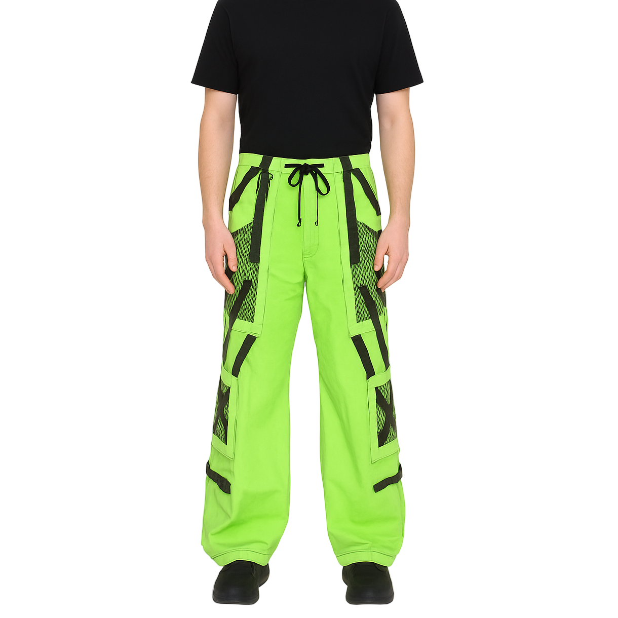 Prime Quality Men Gothic Bondage Pant Alternative Punk Rock Emo Gothic Limelight Symbol Pants/USA