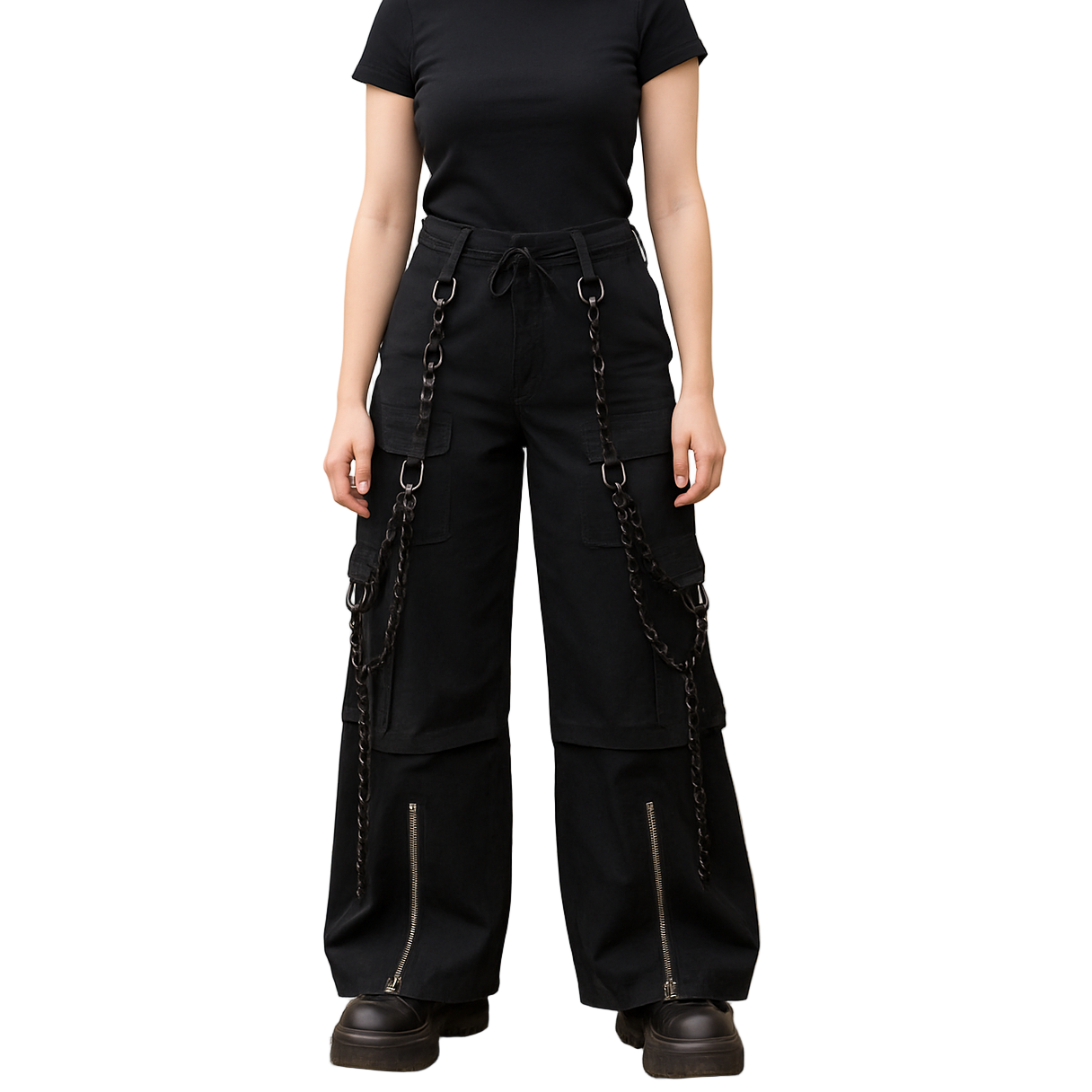 Gothic Bondage Rocker Men Pant Alternative Punk Rock Emo Trouser Pant Shorts/USA