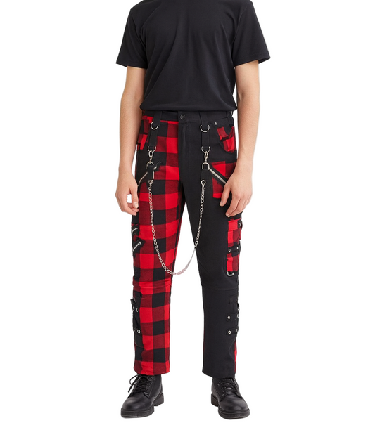 Men Gothic Split Leg Bondage Pant Rock Hard Trouser Heavy Weight Emo/ Pants/USA