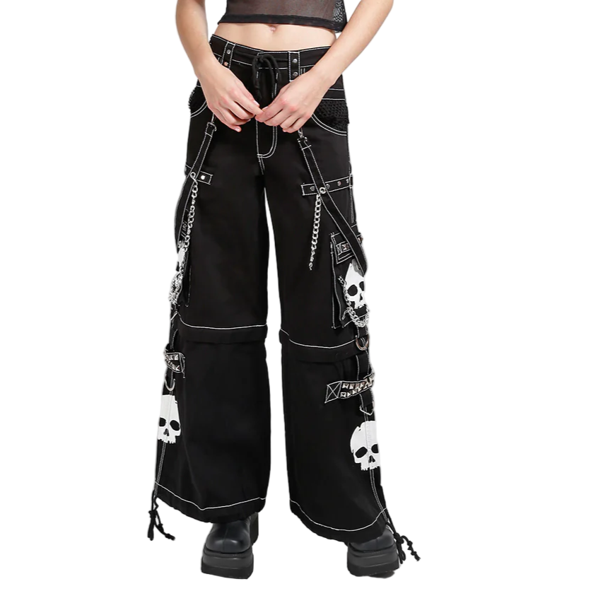 Gothic Bondage Black Big Skull Men Pant Alternative Punk Rock Emo Trouser Pant Shorts Usa