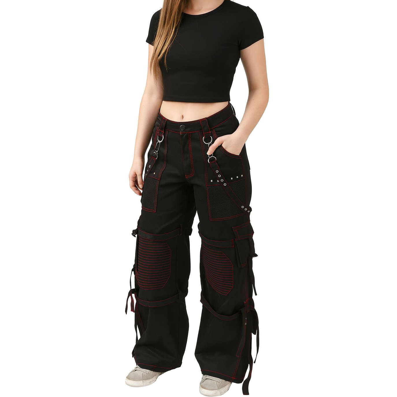 Extreme Bondage Skater Gothic Punk Rocker Cyber Goth Steampunk Biker Pant