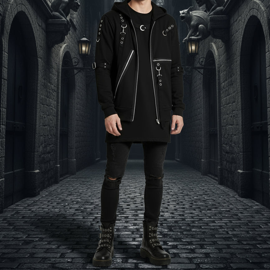 Gothic Bondage Clash Hoodie