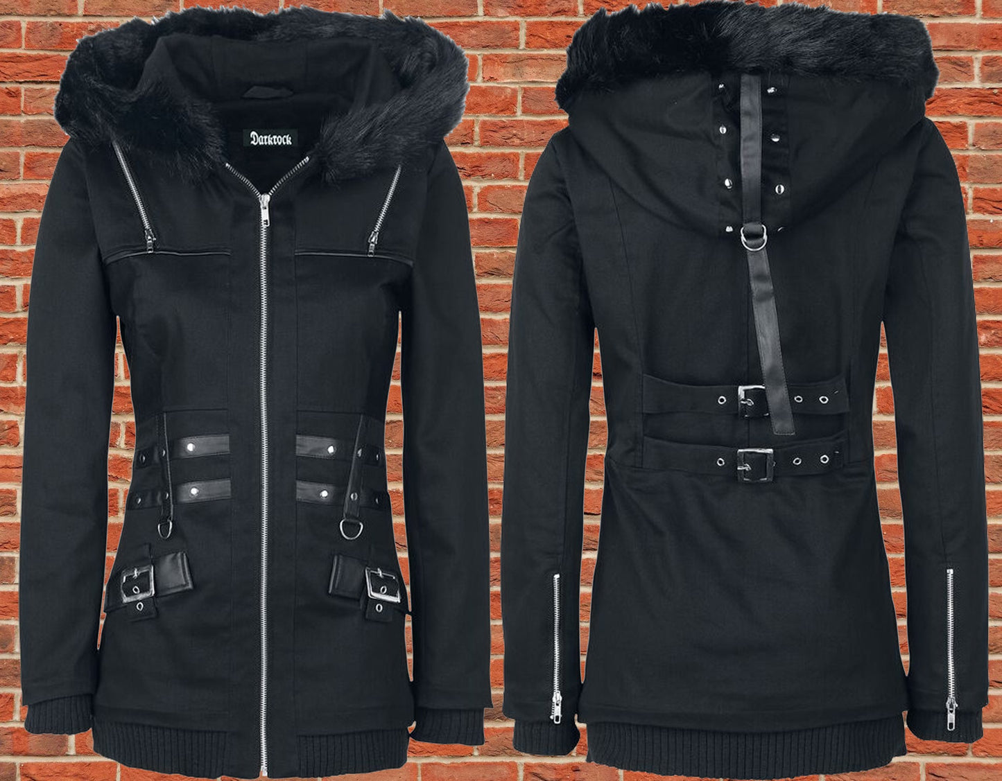 Gothic Sara Jacket Between Seasons Jacket Black