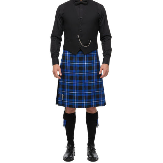 Men's 6 Yard's Scottish Traditional Kilt Blue Tartan Highland Kilt /Tartans