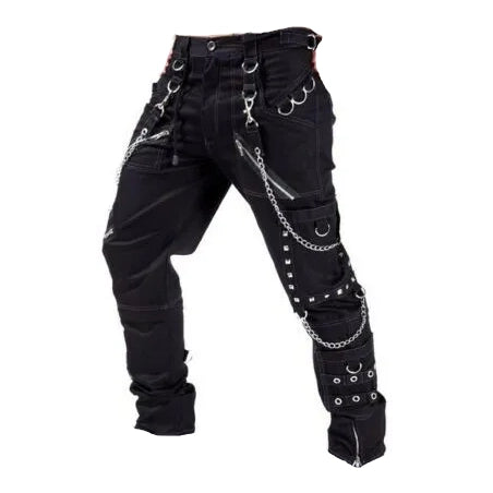 Eyelets Cargo Bondage Gothic Punk Rocker Cyber Goth Steampunk Biker