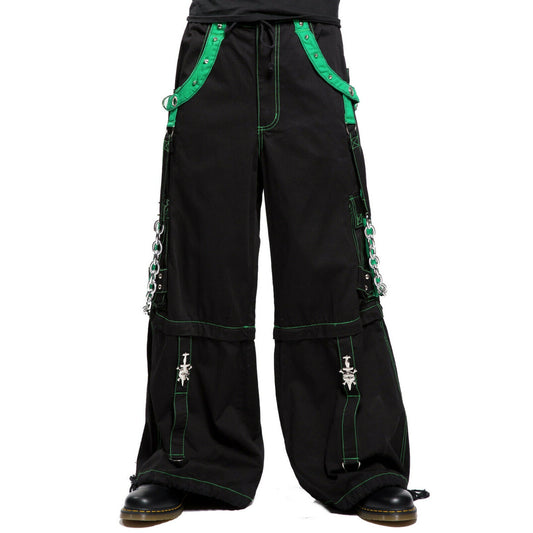 Gothic Men's Bondage Rave Shorts Gothic Biker Cyber Emo Skater Goth Pants