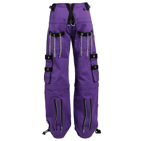 Gothic Bondage Handmade Men Pant Alternative Punk Rock Transformer Trouser Purple Baggy