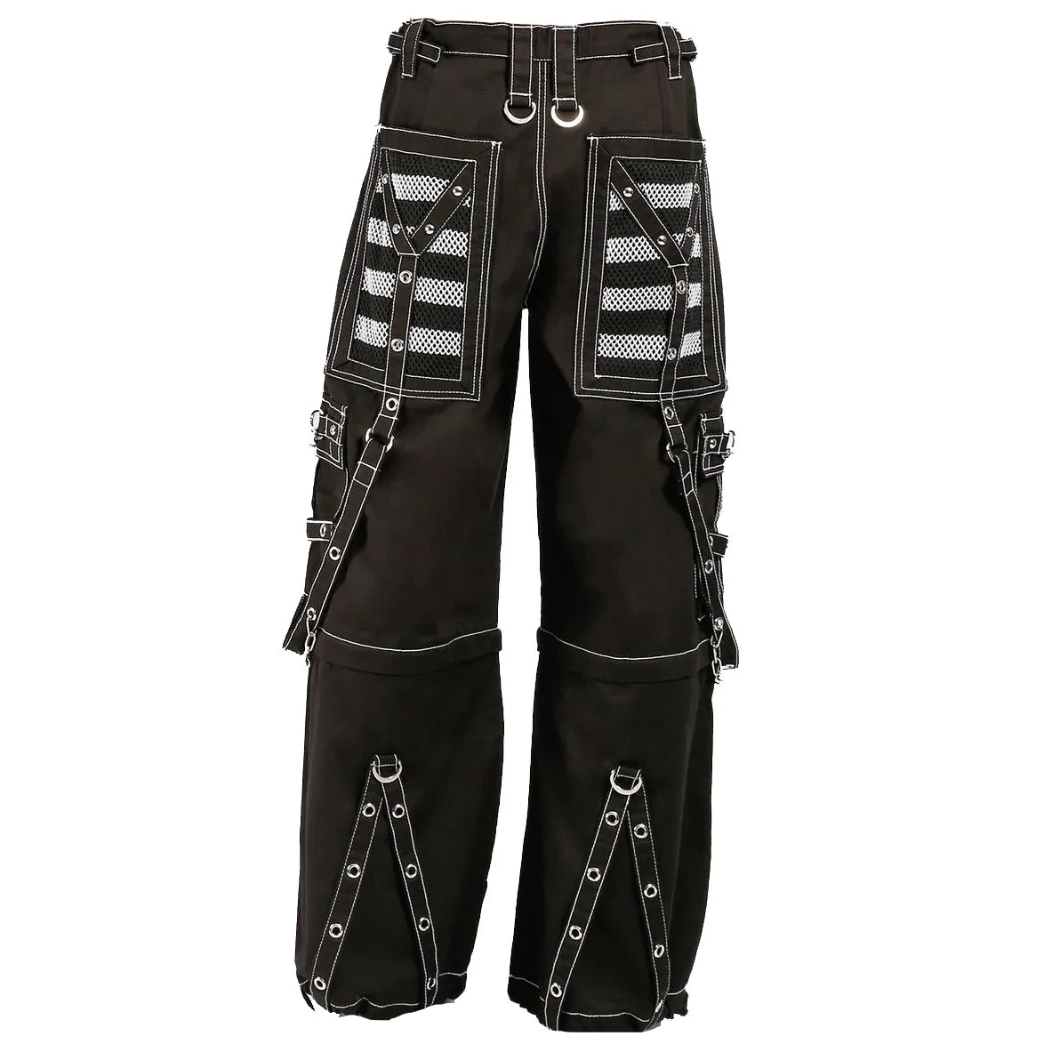 Gothic Extreme Bondage Skater Gothic Punk Rocker Cyber Goth Steampunk Biker Pant