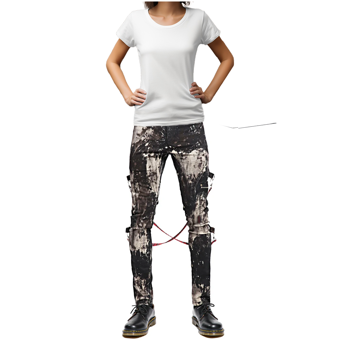 Prime Quality Handmade Gothic Skinny Jeans Apocalyptic Rebel Punk Emo Pants USA Goth Punk Rebel Pants