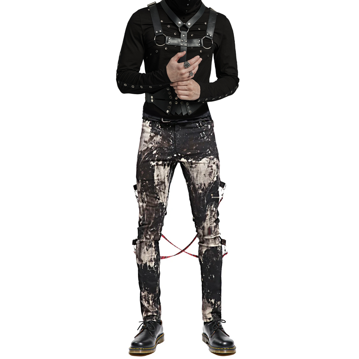Prime Quality Handmade Gothic Skinny Jeans Apocalyptic Rebel Punk Emo Pants USA Goth Punk Rebel Pants