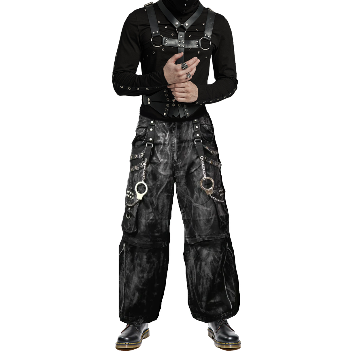 Gothic Jeans Apocalyptic Punk Emo Pants USA Mechanic Acid Goth Cyber Pants