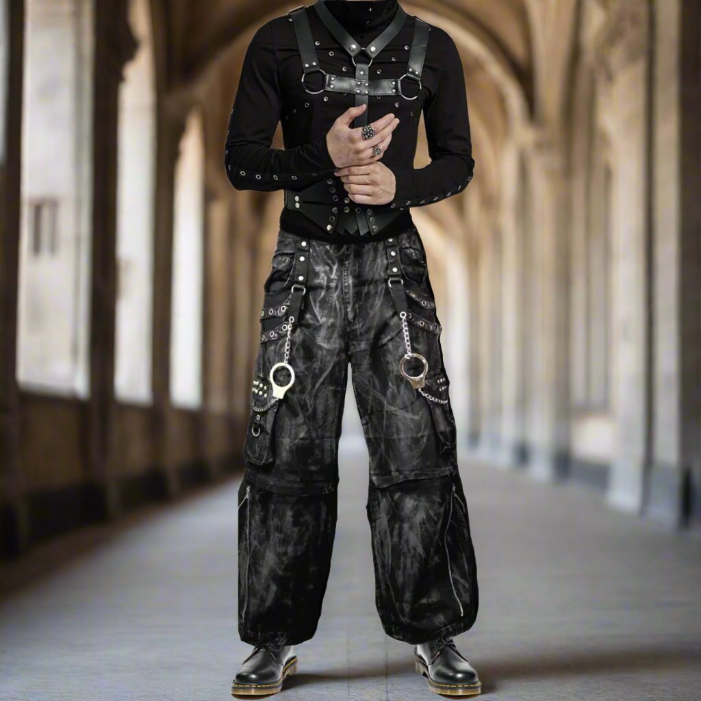 Gothic Jeans Apocalyptic Punk Emo Pants USA Mechanic Acid Goth Cyber Pants