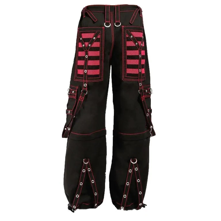 Gothic Extreme Bondage Skater Gothic Punk Rocker Cyber Goth Steampunk Biker Pant