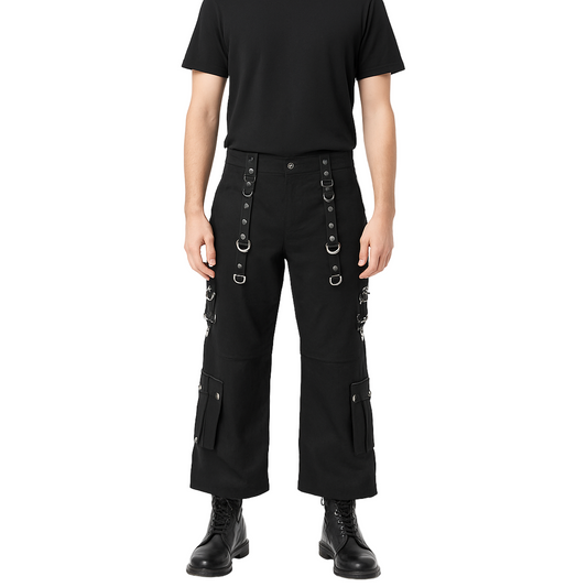 Gothic Men Gothic Paimon Bondage Pants