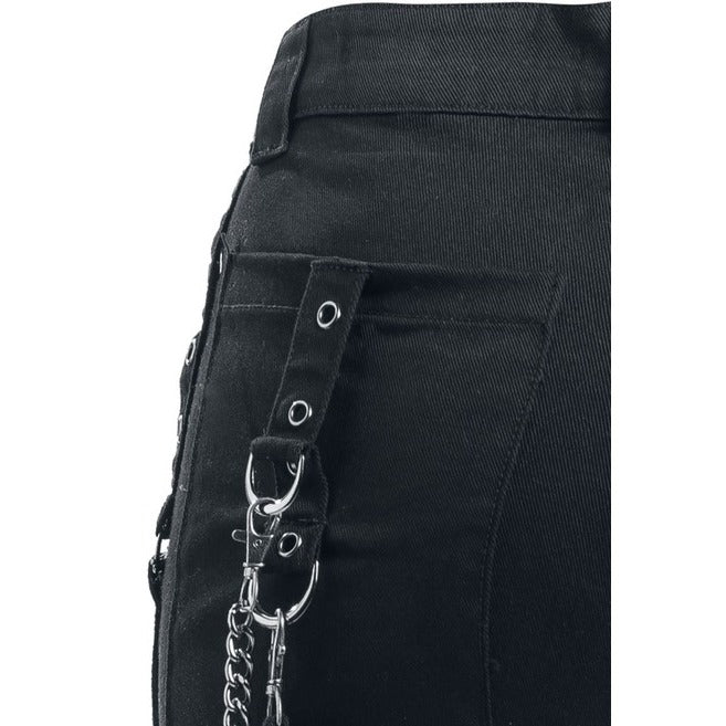 Women,s Gothic Pant Steampunk Style Chains Buckles Pant