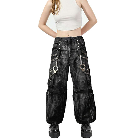 Women's Gothic Jeans Apocalyptic Punk Emo Mechanic Acid Cyber Pants